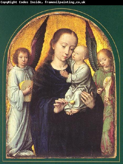 DAVID, Gerard Mary and Child with two Angels Making Music dsf